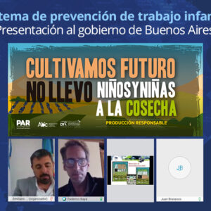 El Comité Argentino de Arándanos presentó al gobierno de Buenos Aires su sistema de prevención de trabajo infantil